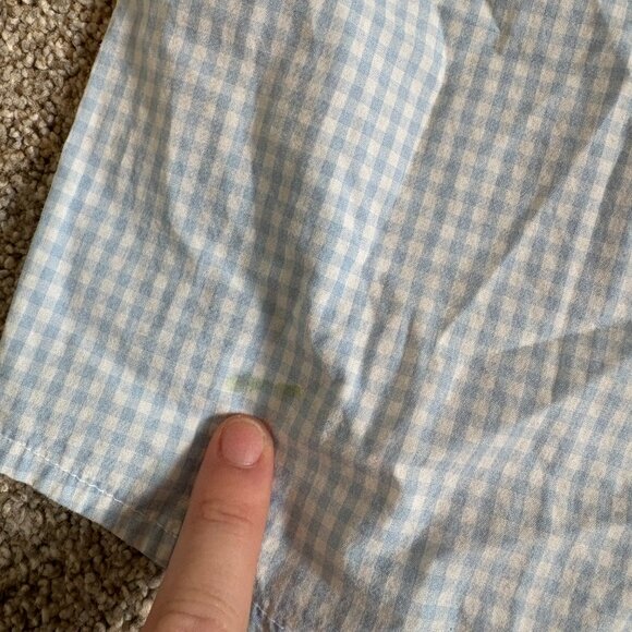 Joe Fresh Gingham Blue White Button Down Shirt Size 5T Boys Collared Shirt - Picture 7 of 9
